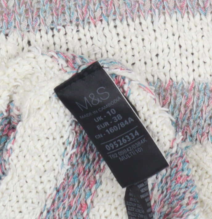 Womens UK Size 10 Marks and Spencer Multicoloured Pullover Jumper