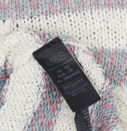Womens UK Size 10 Marks and Spencer Multicoloured Pullover Jumper