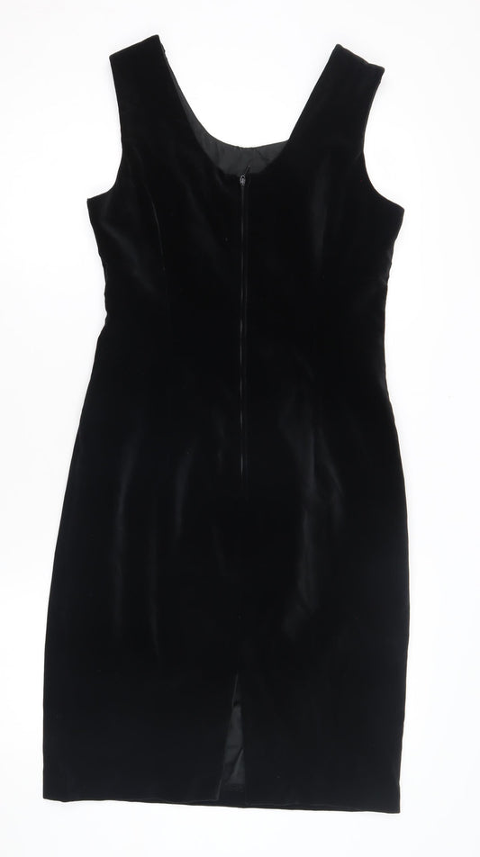 Vera Mont Women's Black Sleeveless Dress Size 10