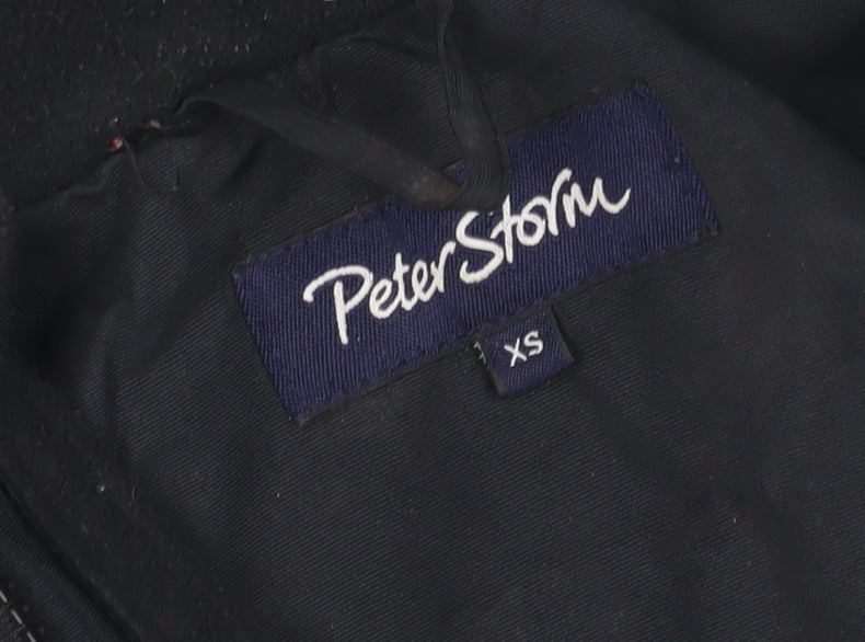 Mens UK Size XS Peter Storm Black Parka Coat