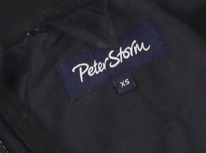 Mens UK Size XS Peter Storm Black Parka Coat