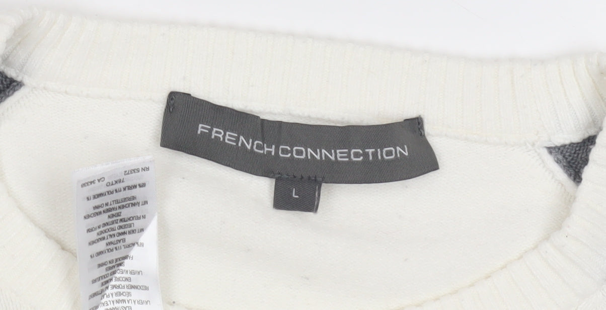 French Connection Men’s Grey Pullover Jumper L