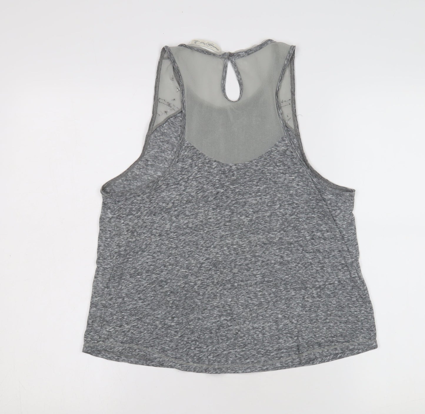 Abercrombie & Fitch Grey Sequin Women's Medium Camisole Tank