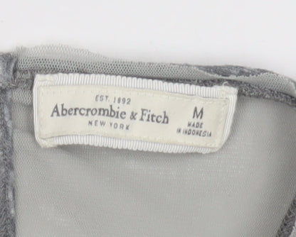 Abercrombie & Fitch Grey Sequin Women's Medium Camisole Tank