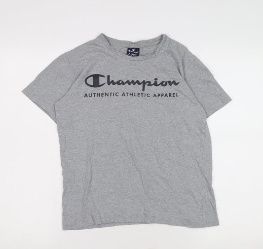 Champion Teens Grey XL T-Shirt Crew Neck Casual