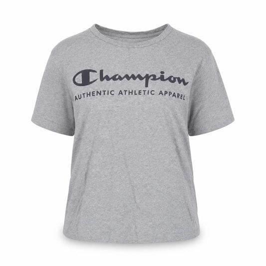 Front view of Champion Teens Grey XL T-Shirt Crew Neck Casual