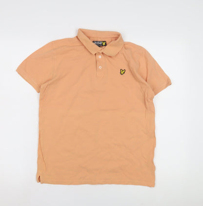 Lyle & Scott Boys Orange Polo Shirt 14-15 Years, Casual