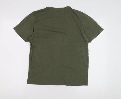 Mens UK Size M Farah Green  T-Shirt