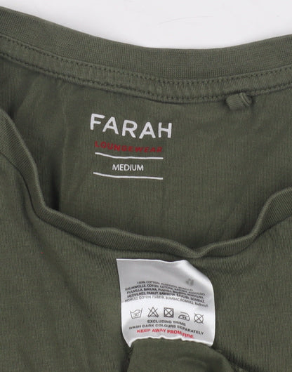 Mens UK Size M Farah Green  T-Shirt