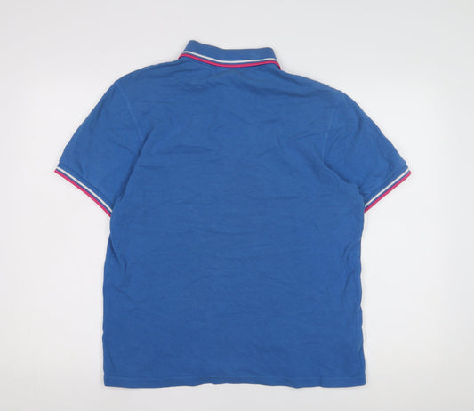Fred Perry Men's Blue Polo Shirt Medium