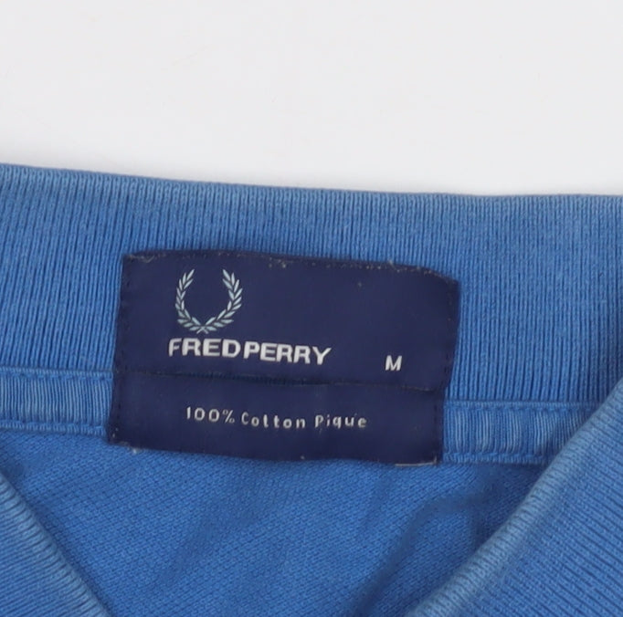 Fred Perry Men's Blue Polo Shirt Medium