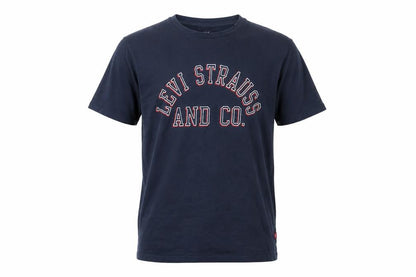 Levi's Boys Blue Graphic T-Shirt - Short Sleeve Crew Neck