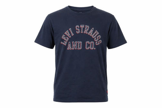 Levi's Boys Blue Graphic T-Shirt - Short Sleeve Crew Neck