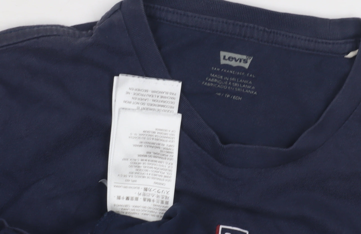 Levi's Boys Blue Graphic T-Shirt - Short Sleeve Crew Neck