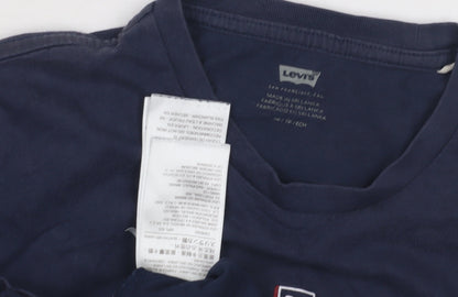 Levi's Boys Blue Graphic T-Shirt - Short Sleeve Crew Neck
