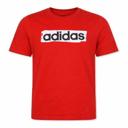 Mens UK Size L adidas Red  T-Shirt