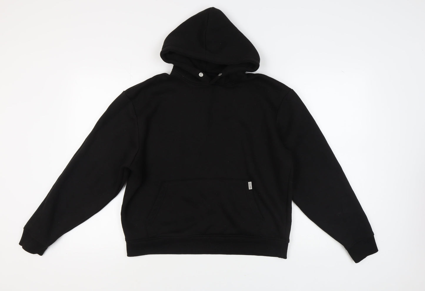 Mens UK Size S boohooMAN Black Pullover Hoodie