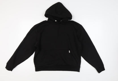 Mens UK Size S boohooMAN Black Pullover Hoodie