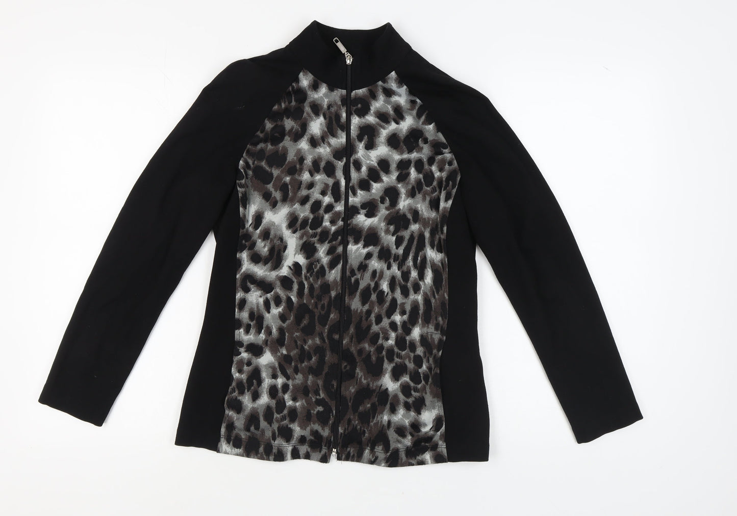 Womens UK Size XS Mr. Max Black Full Zip Sweatshirt