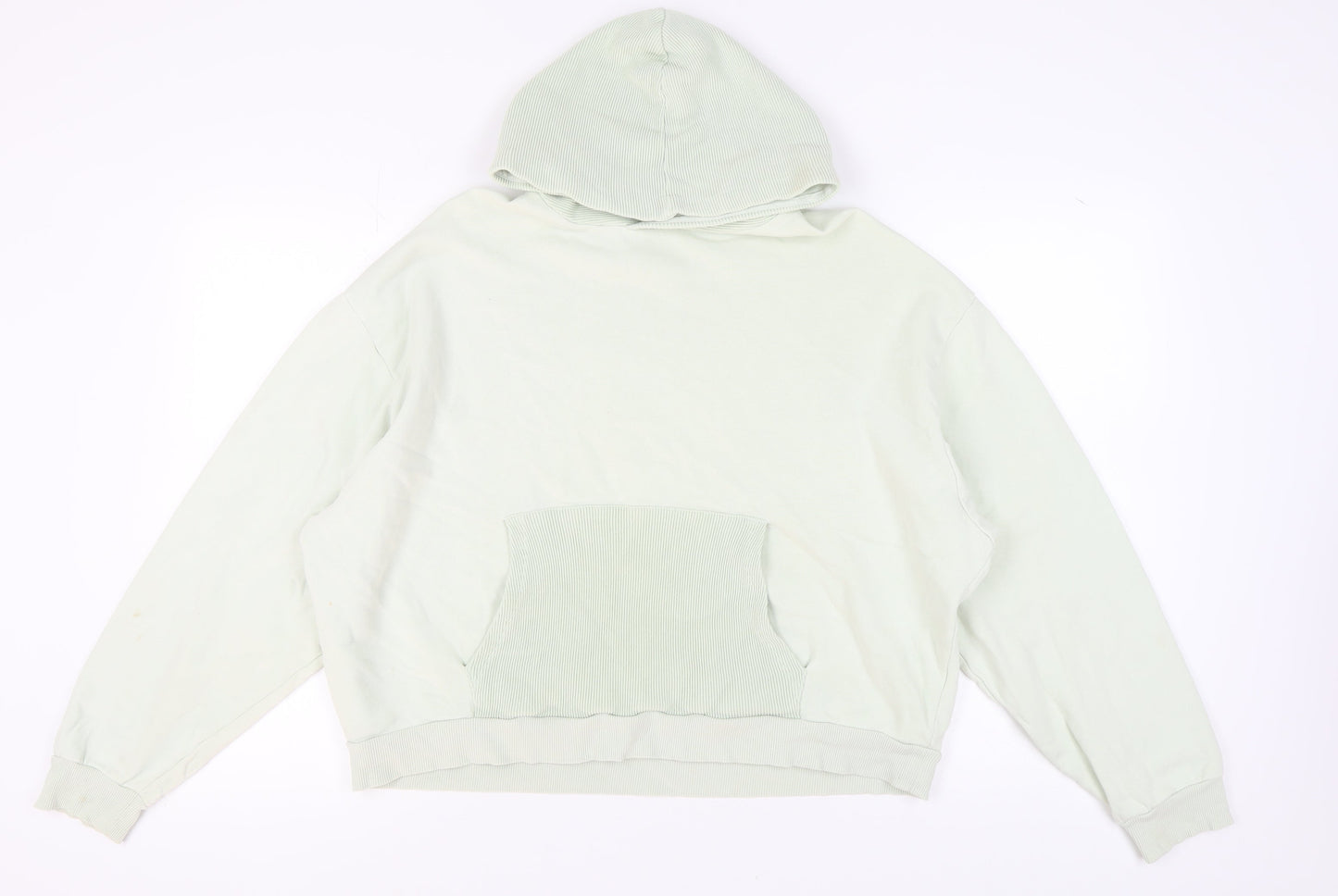Womens UK Size L ASOS DESIGN Green Pullover Hoodie