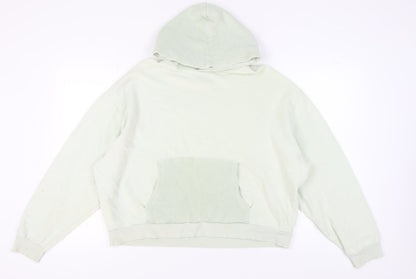 Womens UK Size L ASOS DESIGN Green Pullover Hoodie