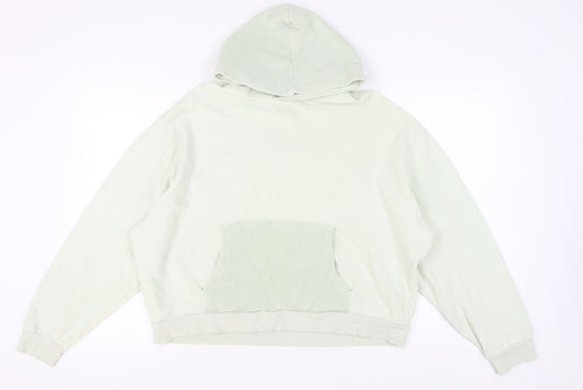 Womens UK Size L ASOS DESIGN Green Pullover Hoodie