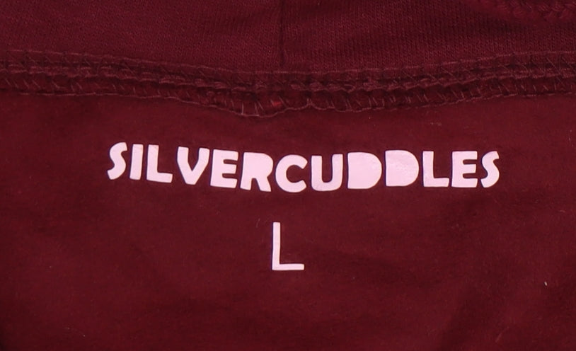 Silvercuddles Unisex Red Pullover Hoodie L
