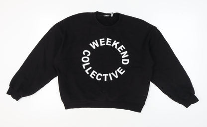 Womens UK Size 10 ASOS Black Pullover Sweatshirt