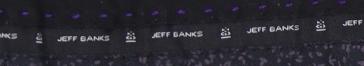 Jeff Banks Men's Grey Check Trousers, Size 36