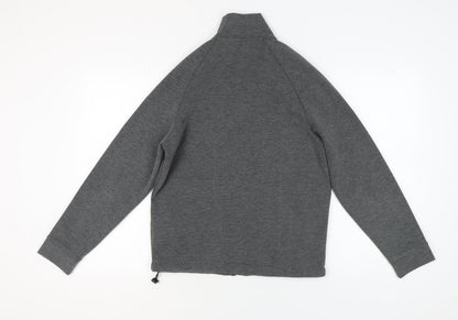 ZARA Women's Grey Full Zip Sweatshirt Size 4