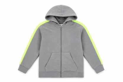 Zara Boys Grey Full Zip Hoodie, Size 6 Years