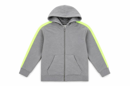 Zara Boys Grey Full Zip Hoodie, Size 6 Years