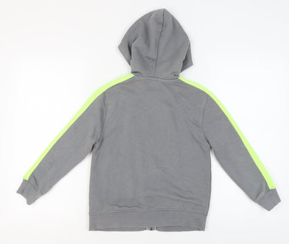 Zara Boys Grey Full Zip Hoodie, Size 6 Years