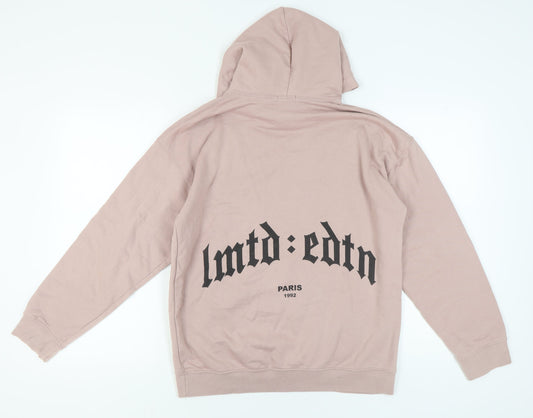 Boohoo Women's Pink Medium Pullover Hoodie - Casual & Comfortable