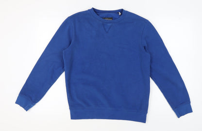 Sustainable Clothing Essentials Unisex Blue Pullover Sweatshirt S