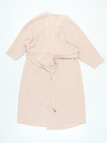 Topshop Women's Beige Wrap Dress Maternity Size 10