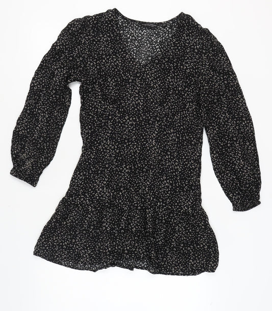 Dorothy Perkins Women's Black Long Sleeve Dress, Size 10