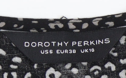 Dorothy Perkins Women's Black Long Sleeve Dress, Size 10