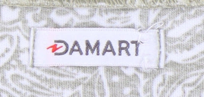 Damart Women's Green Paisley A-Line Dress Size 14