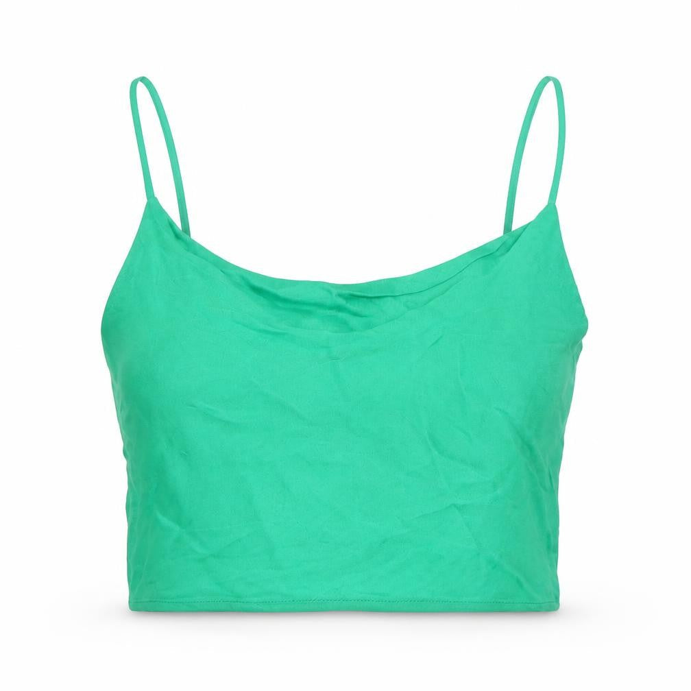 Womens UK Size S Zara Green Camisole Tank