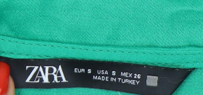 Womens UK Size S Zara Green Camisole Tank