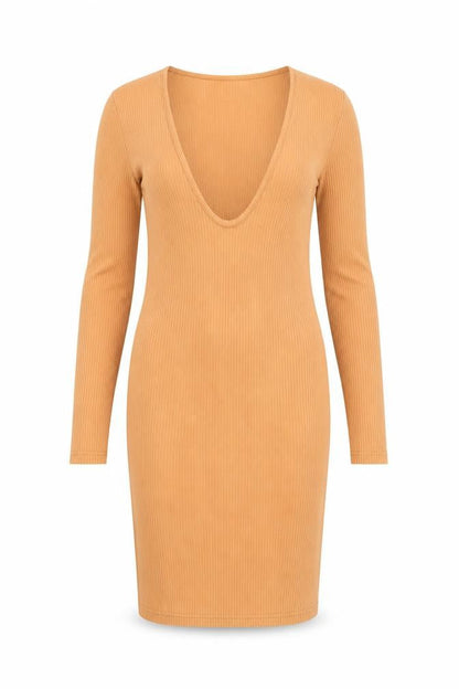 River Island Women's Brown Bodycon Dress Size 8