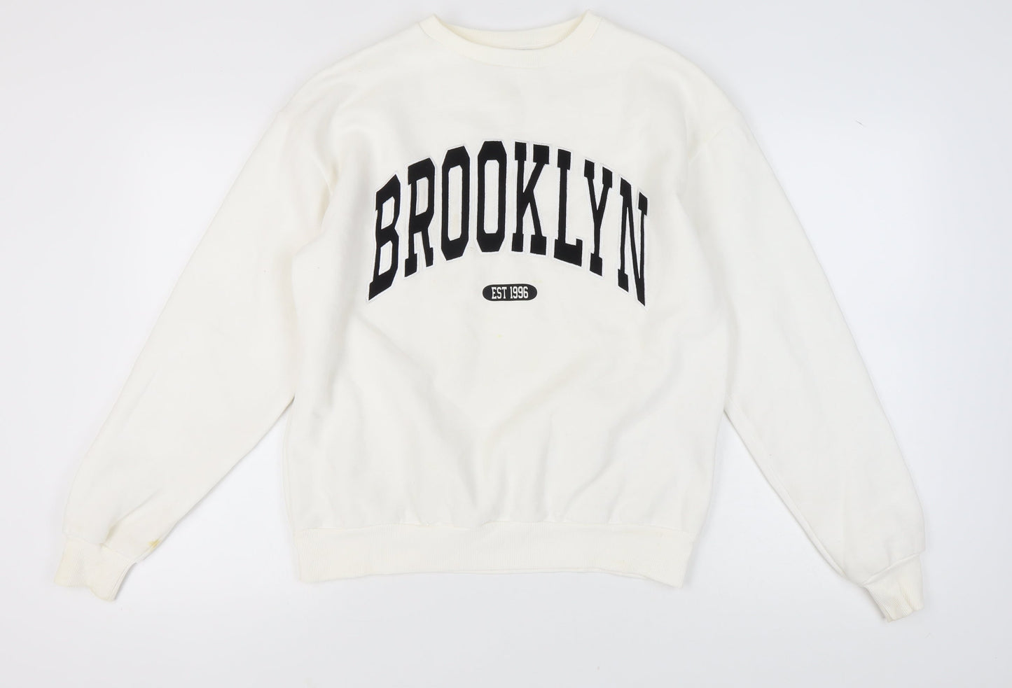 Stradivarius Women's Ivory Pullover Sweatshirt XS