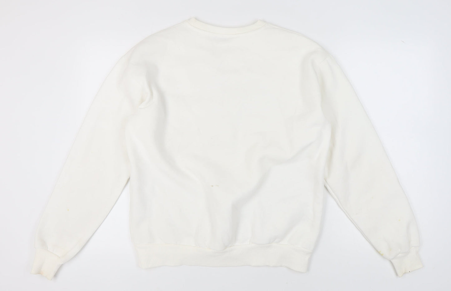 Stradivarius Women's Ivory Pullover Sweatshirt XS