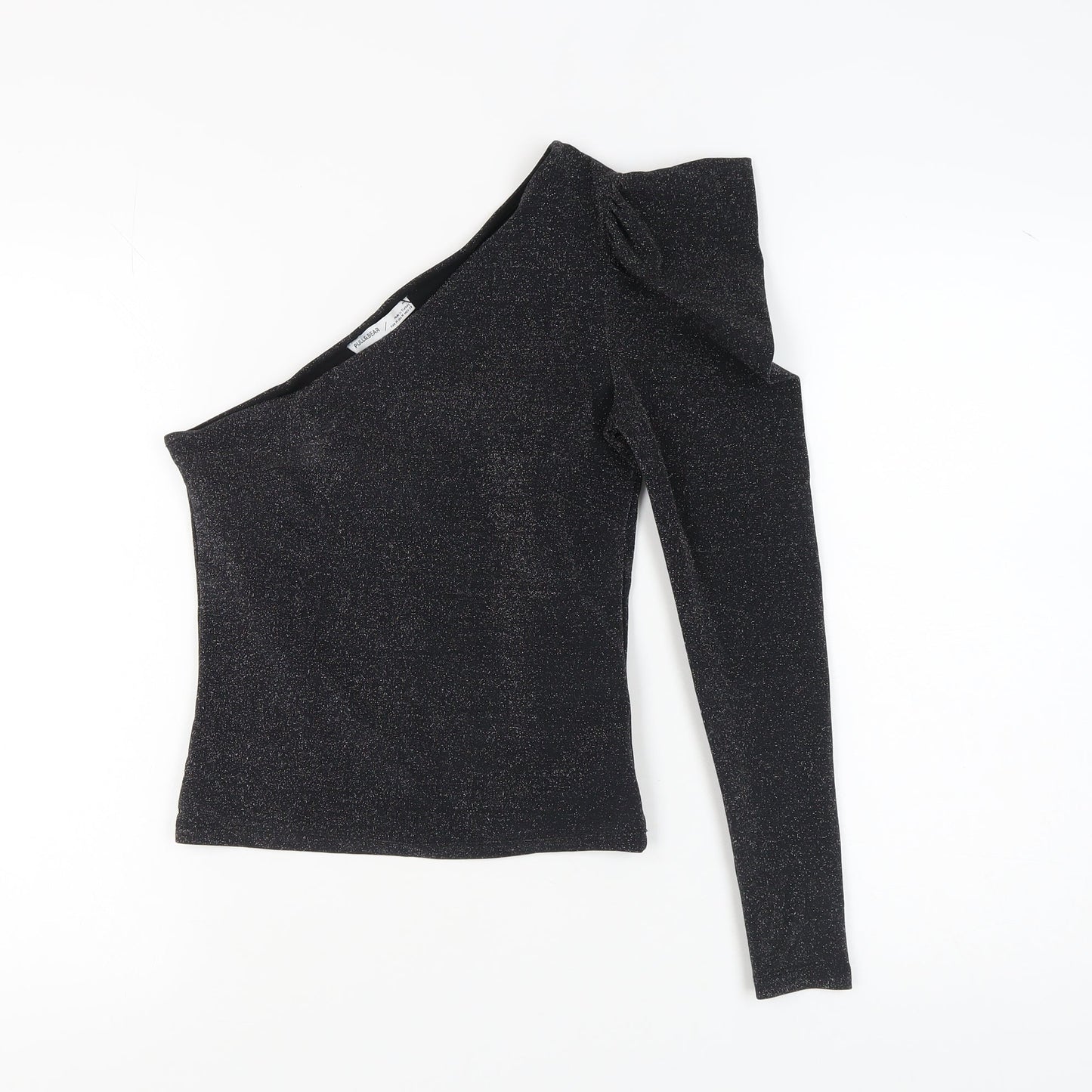 Womens UK Size M Pull & Bear Black Basic Blouse