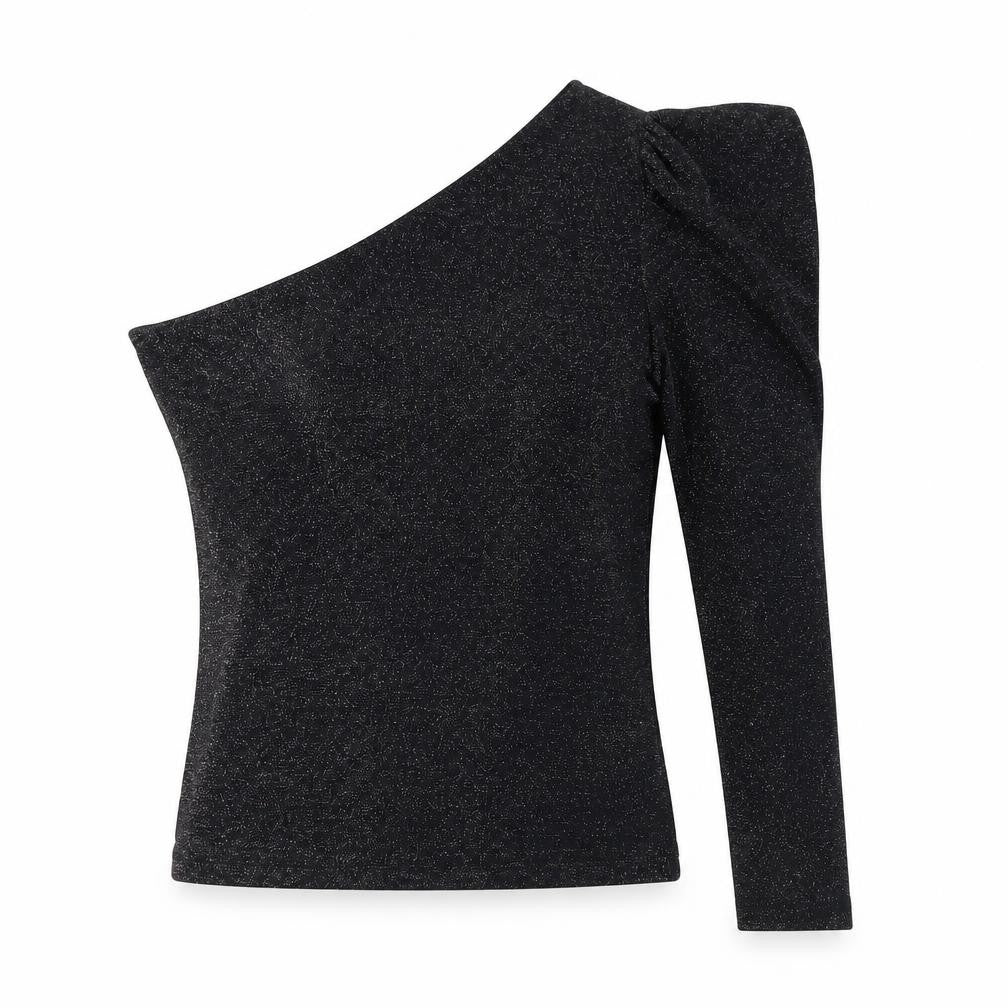 Womens UK Size M Pull & Bear Black Basic Blouse