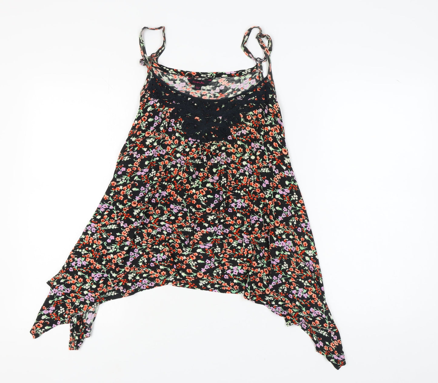 Womens UK Size 18 Simply Be Multicoloured Camisole Tank