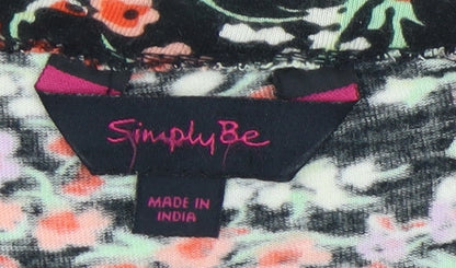 Womens UK Size 18 Simply Be Multicoloured Camisole Tank