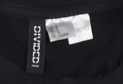 Womens UK Size 12 H&M Black Pullover Sweatshirt