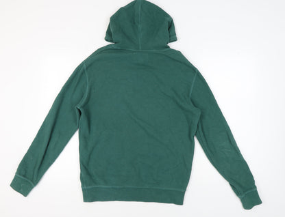 Mens UK Size S Marks and Spencer Green Pullover Hoodie